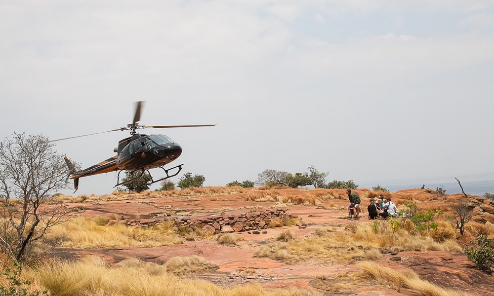 Helicopter in South Africa